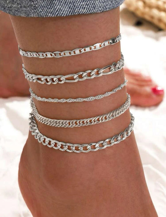 Silver Anklets (5)
