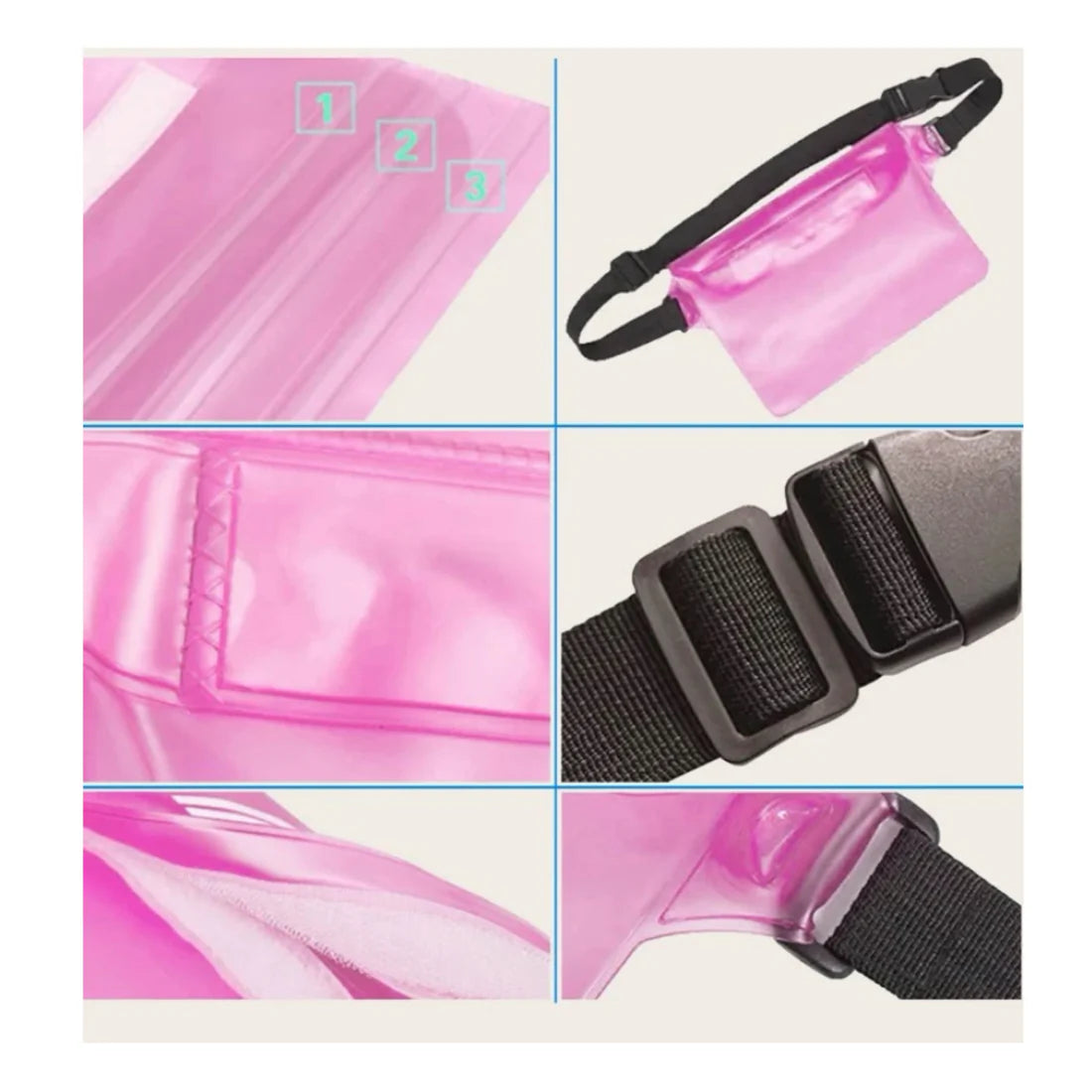 Pink Waterproof Bag