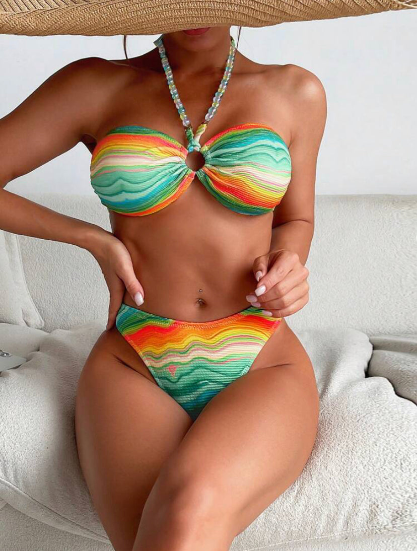 Rainbow Bikini Set