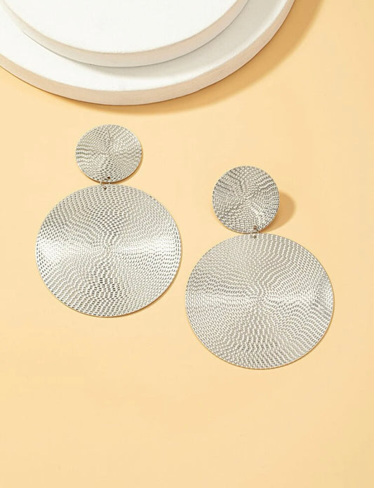 Round Drop Earrings