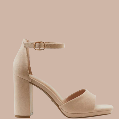 Ankle Strap Block Heels