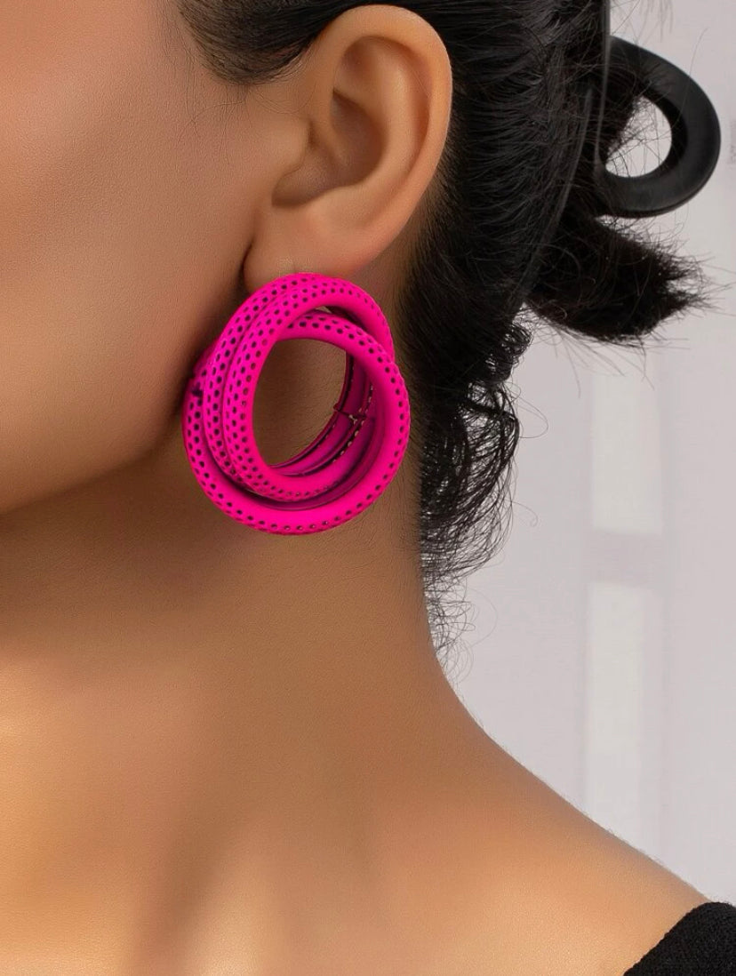 Circle Stud Earrings